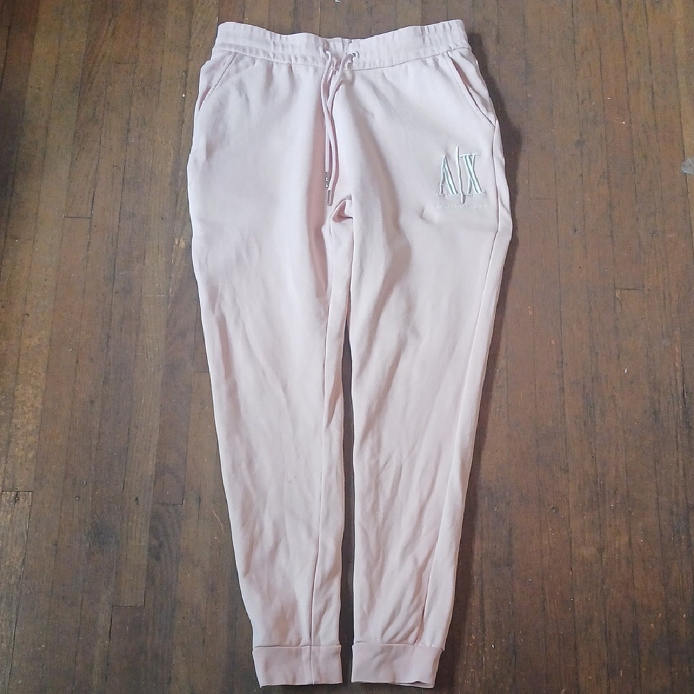 Armani Exchange Pink Track Pants with Elastic Waistband - Picture 2 of 9